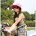 Outdoor Fashion Girl Lady Beach Sun Visor DualUse Wide Brim Hat Cap UV Block  eb-17820634